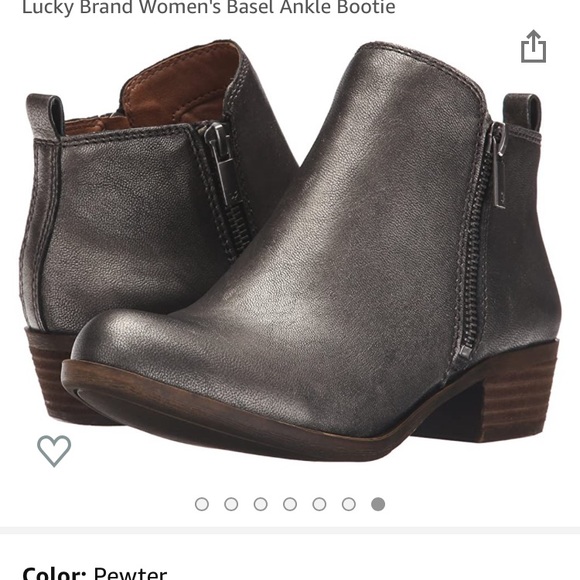 Lucky Brand Pewter Basel Ankle Bootie - Picture 1 of 6